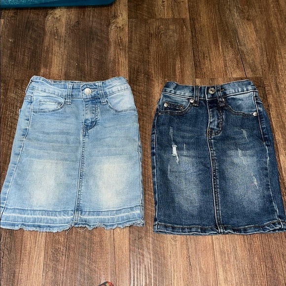 Jupe De Abby Other - Lot of 2 Girls Denim Modest Midi Skirts- Jade Mackenzie & Jupe De Abby size 4